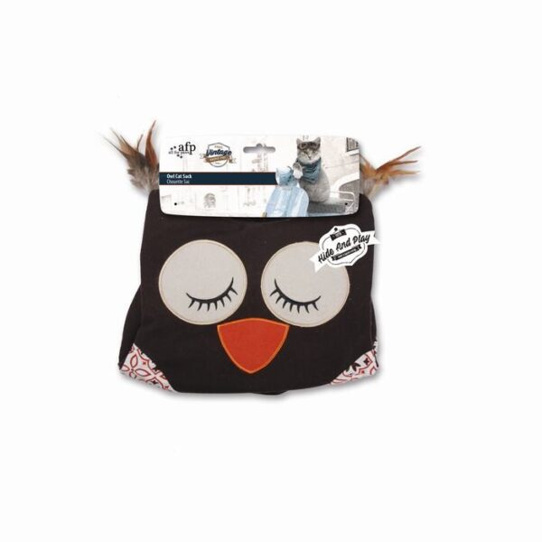 Saco Búho VINTAGE PET 38x36cm  Marrón