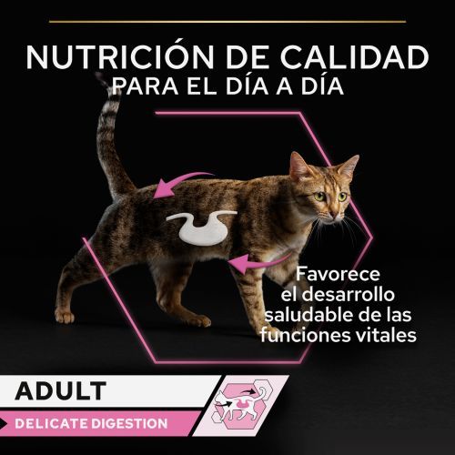 PURINA® PRO PLAN® Gato Adulto Delicate Digestion con Pavo en Salsa 85GR - Imagen 3