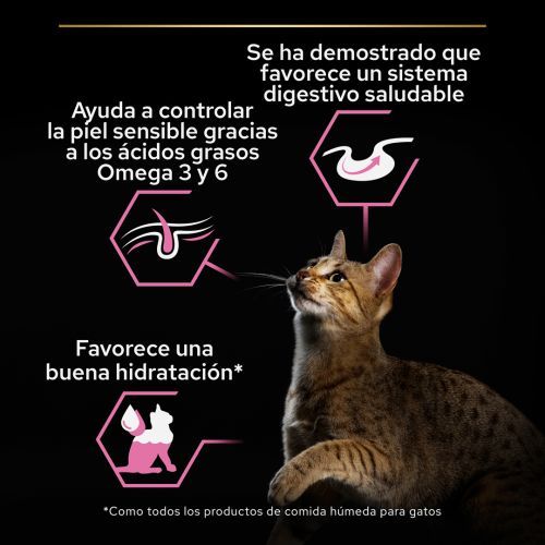 PURINA® PRO PLAN® Gato Adulto Delicate Digestion con Pavo en Salsa 85GR - Imagen 4