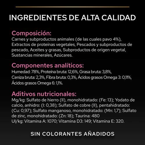 PURINA® PRO PLAN® Gato Adulto Delicate Digestion con Pavo en Salsa 85GR - Imagen 6