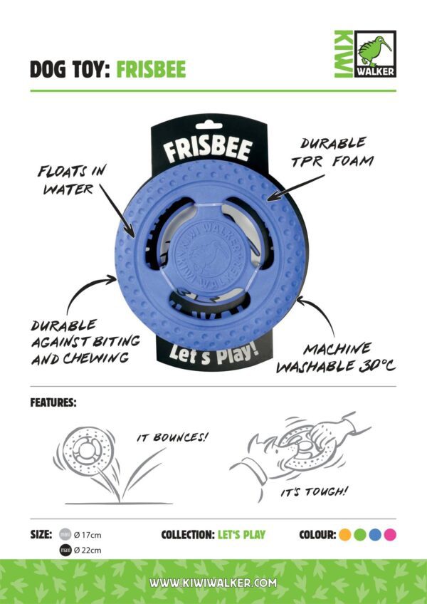 KIWI WALKER Let's play! Frisbee 22 cm. GREEN - Imagen 2