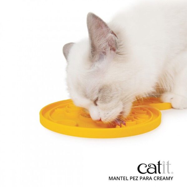 Catit Creamy Alfombrilla para Lamer, Pez - Imagen 3