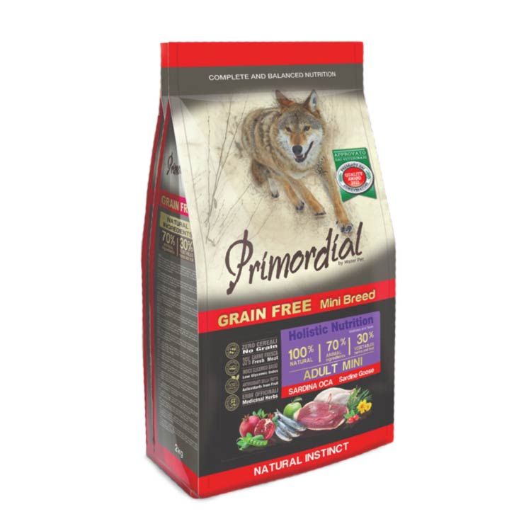 PRIMORDIAL MINI ADULT SARDINA Y OCA 2 KG