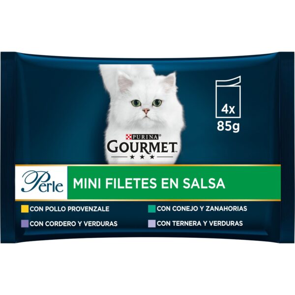 GOURMET PERLE LAMINAS SALSA VERDURAS 4 x 85gr