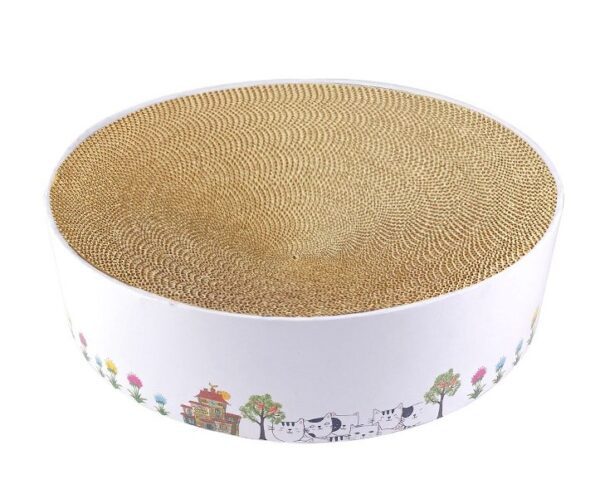 RASCADOR GATO CIRCULAR CON CATNIP 41*11cm