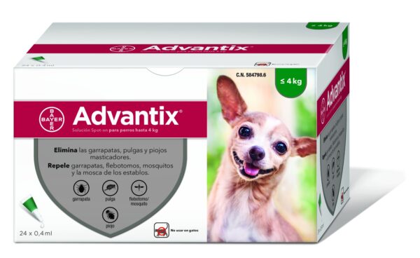 BAYER ADVANTIX HASTA 4KG 1 pipeta