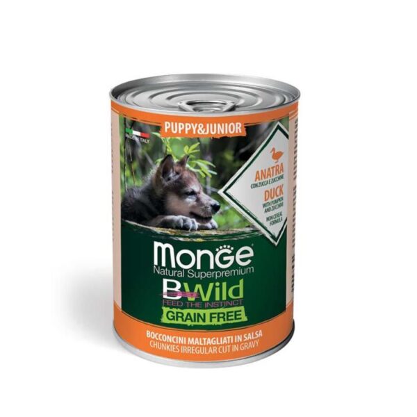 MONGE DOG HUM. BWIL PUPPY PATO G.FREE 400gr