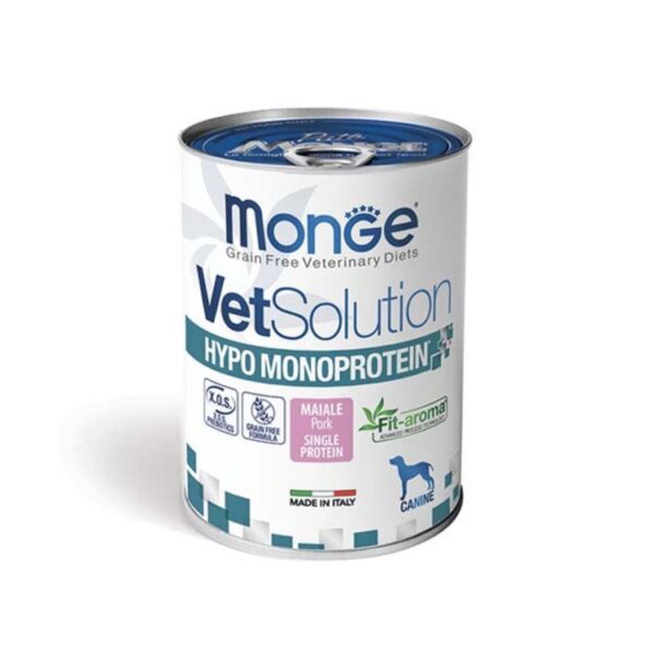 MONGE VETSOLUTION DOG Hypo Monoproteico Cerdo 400gr