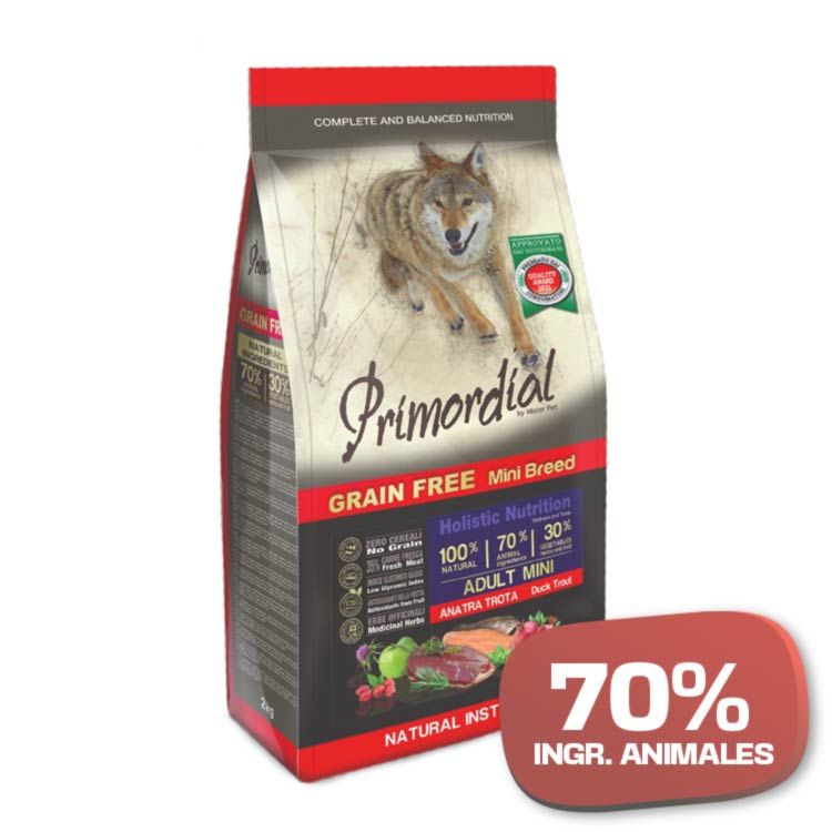 PRIMORDIAL Mini Adult Pato y Trucha 2KG