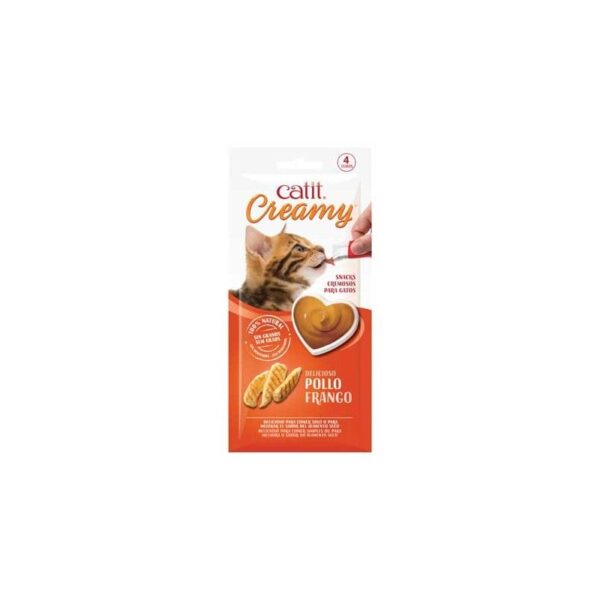 Catit Creamy Pollo 4x10g