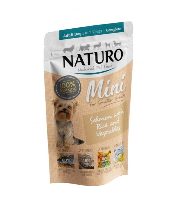 NATURO DOG ADULT MINI SALMON&ARROZ 150G