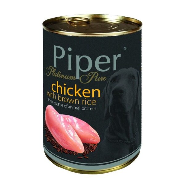 PIPER PLATINUM PURE  CHICKEN WITH BROWN RICE 400gr