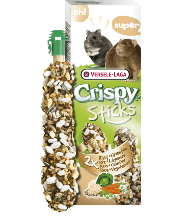 VERSELE LAGA CRISPY STICKS POPCORN VEGETALES 2x55GR - Imagen 2