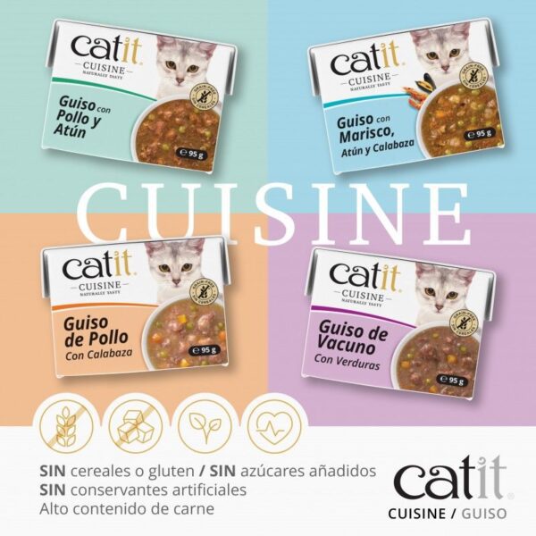 Catit Cuisine Guiso con Marisco, 95gr - Imagen 5