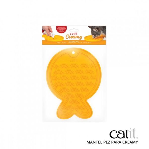 Catit Creamy Alfombrilla para Lamer, Pez