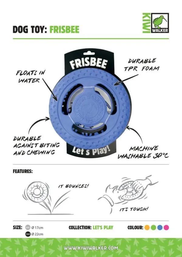 KIWI WALKER Let's play! Frisbee 22 cm. ORANGE - Imagen 2