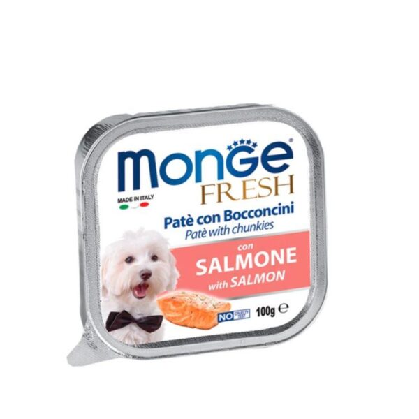 MONGE DOG HUM. FRESH PATÉ SALMON 100GR