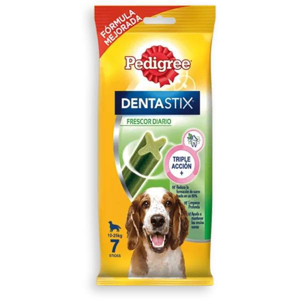 PEDIGREE DENTASTIX FRESH PERRO MEDIANO 10-25KG 180gr 7 sticks