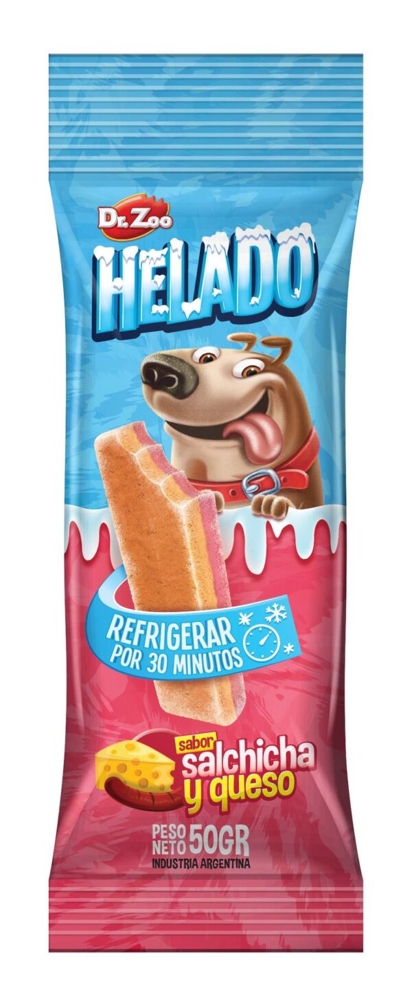 Dr. Zoo Helado Salchicha y Queso 50gr