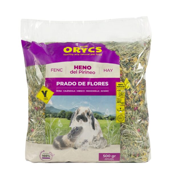 MINIORYCS HENO PRADO DE FLORES 500gr