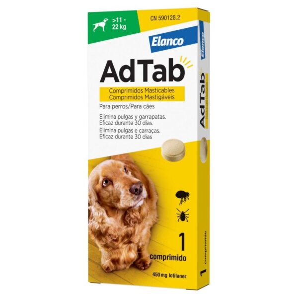 ADTAB 450MG 1 COMP MASTICABLE 11-22KG PERRO