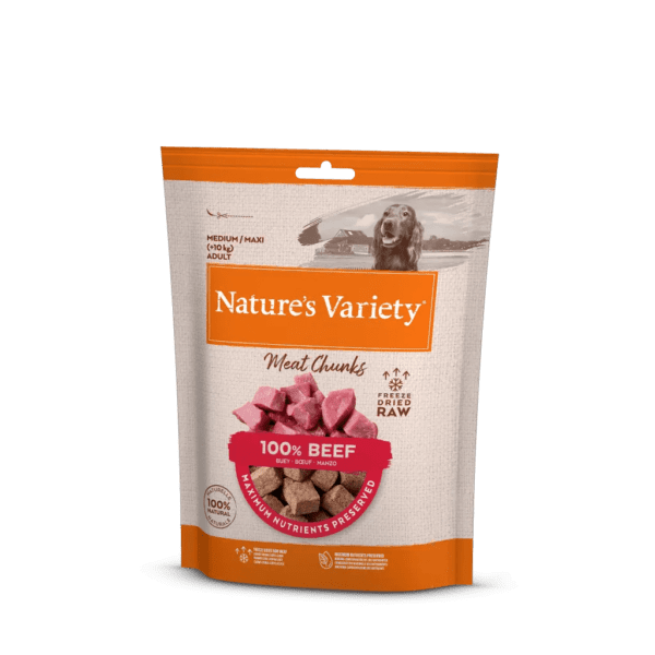 NATURE´S VARIETY MEAT CHUNKS BUEY 50gr