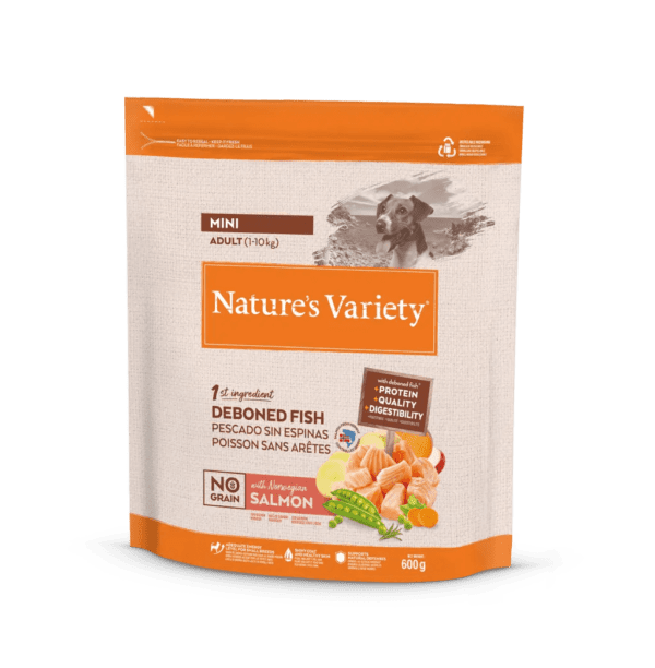 NV DOG NO GRAIN AD MINI SALMON 600gr