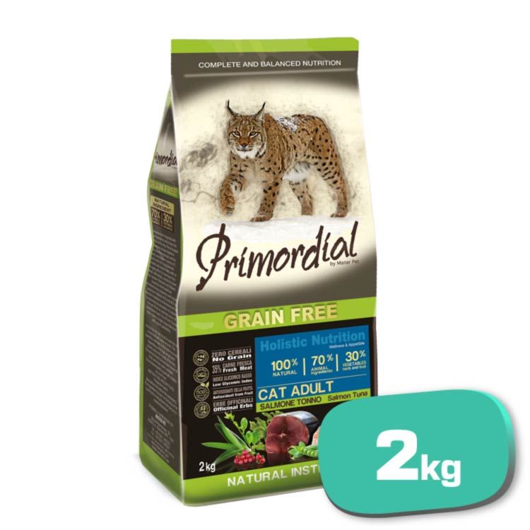 PRIMORDIAL GATO ADULTO GF CON SALMÓN Y ATÚN 2kg - Imagen 2