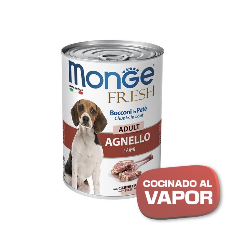 MONGE DOG Fresh Paté Cordero 400gr - Imagen 2