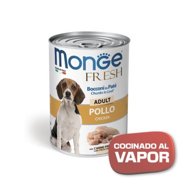 MONGE DOG Fresh Paté Pollo 400gr - Imagen 2