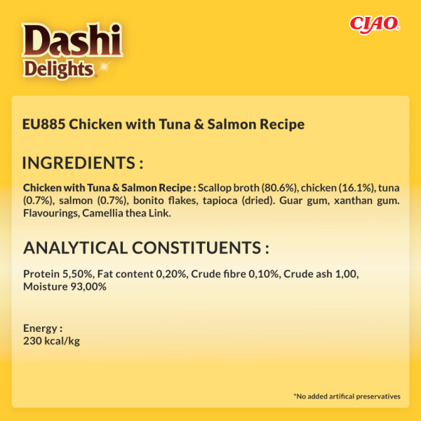 Dashi Delight Silky Broth Pollo, Atún y Salmón 40gr - Imagen 3