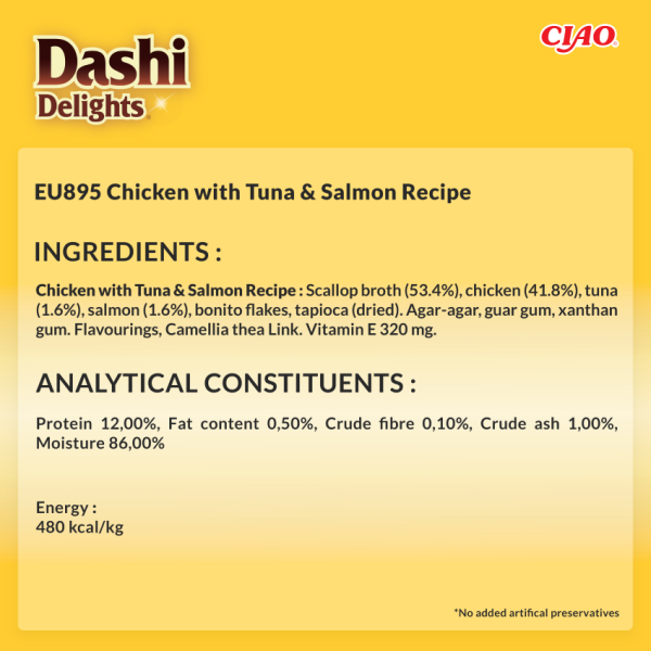 Dashi Delight Delicate Flakes Pollo, Atún y Salmón 40gr - Imagen 6