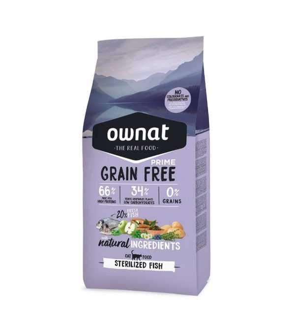 OWNAT  JUST GRAIN FREE STERILIZED FISH CAT 1kg