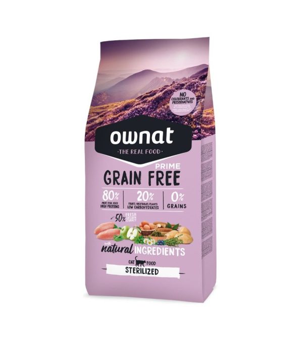 OWNAT  JUST GRAIN FREE STERILIZED CAT 1kg