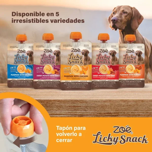 Zoë Licky Snack Calabaza & Salmón 85gr - Imagen 2