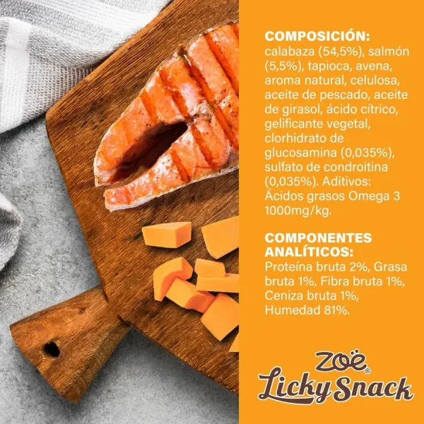 Zoë Licky Snack Calabaza & Salmón 85gr - Imagen 6