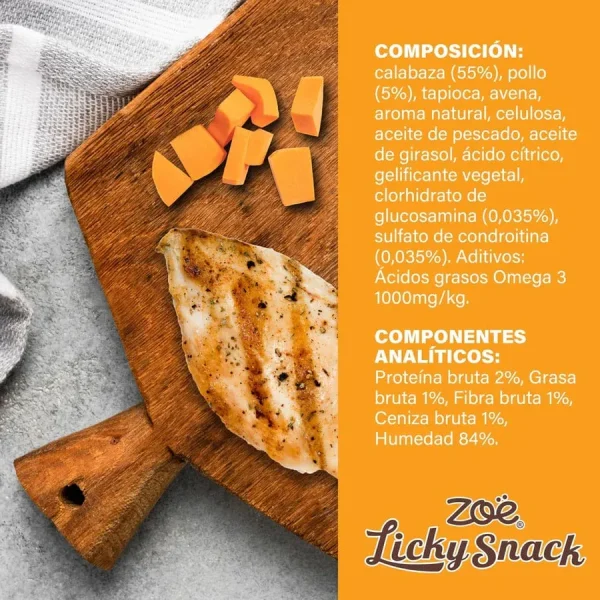 Zoë Licky Snack Calabaza & Pollo 85gr - Imagen 4