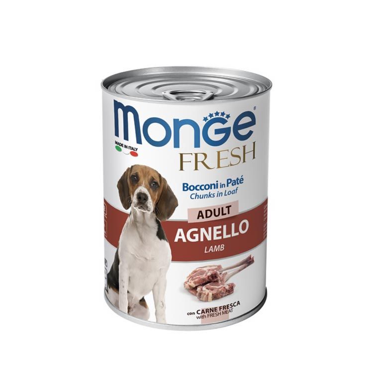 MONGE DOG Fresh Paté Cordero 400gr