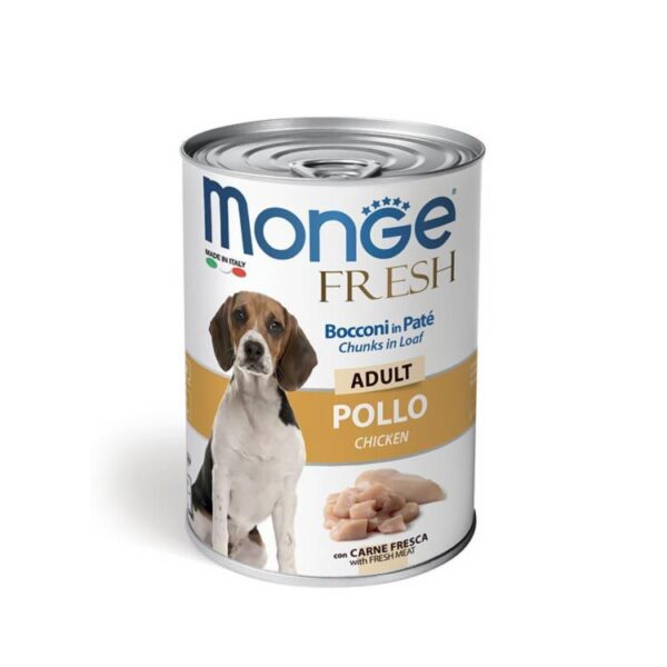MONGE DOG Fresh Paté Pollo 400gr