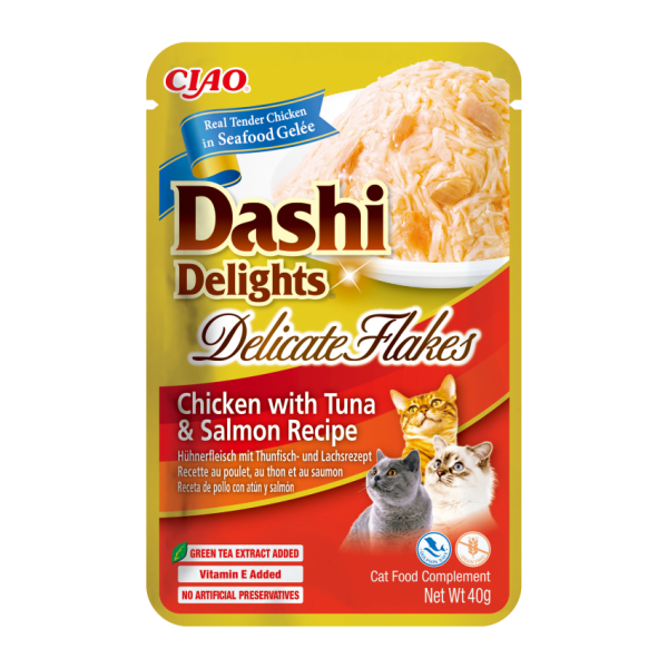 Dashi Delight Delicate Flakes Pollo, Atún y Salmón 40gr