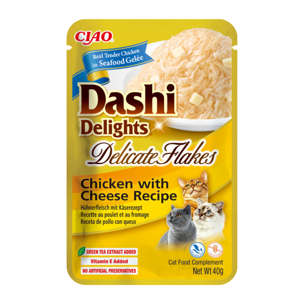 Dashi Delight Delicate Flakes Pollo y Queso 40gr