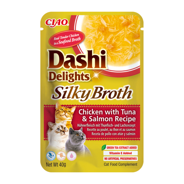 Dashi Delight Silky Broth Pollo, Atún y Salmón 40gr