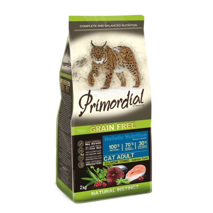 PRIMORDIAL GATO ADULTO GF CON SALMÓN Y ATÚN 2kg