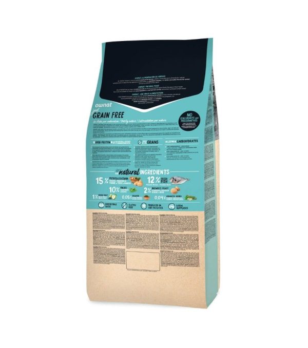 OWNAT JUST GRAIN FREE STERILIZED FISH CAT 1kg - Imagen 3