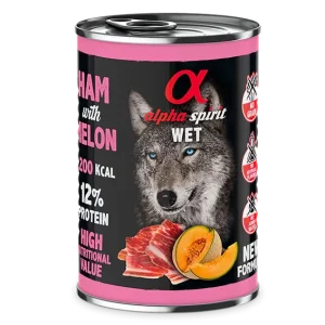 ALPHA SPIRIT ALIMENTO HÚMEDO DE JAMÓN CON MELÓN 400gr