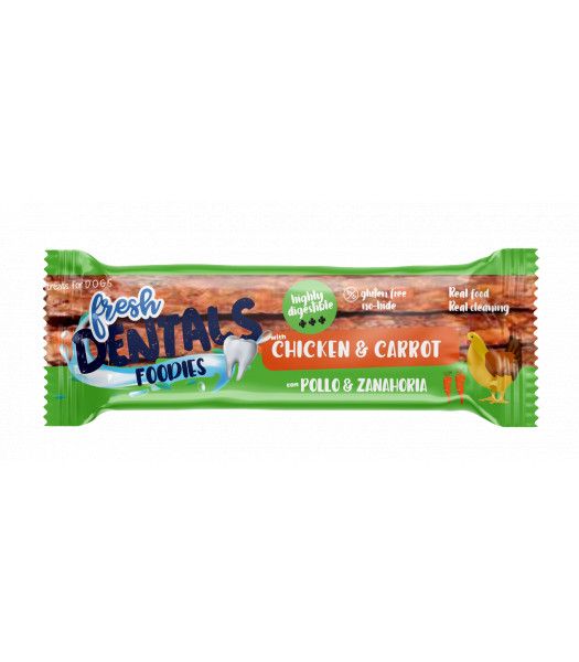 Fresh Dentals Foodies sticks POLLO y ZANAHORIA 13cm