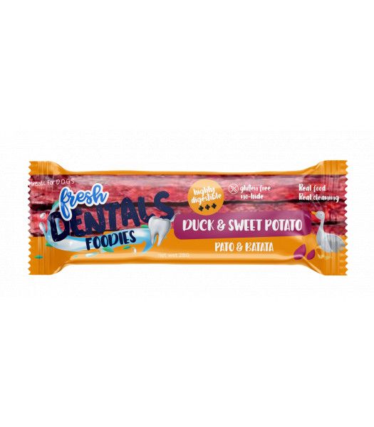 Fresh Dentals Foodies sticks PATO y BATATA 13cm