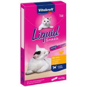 VITAKRAFT LIQUID SNACK POLLO-TAURINA 6UNIT