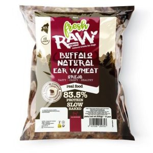 Fresh Raw Oreja de búfalo con carne 5 unidades por bolsa 300gr