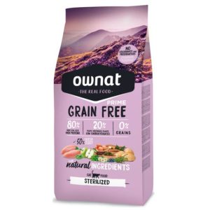 OWNAT  JUST GRAIN FREE PRIME STERILIZED CAT 1kg